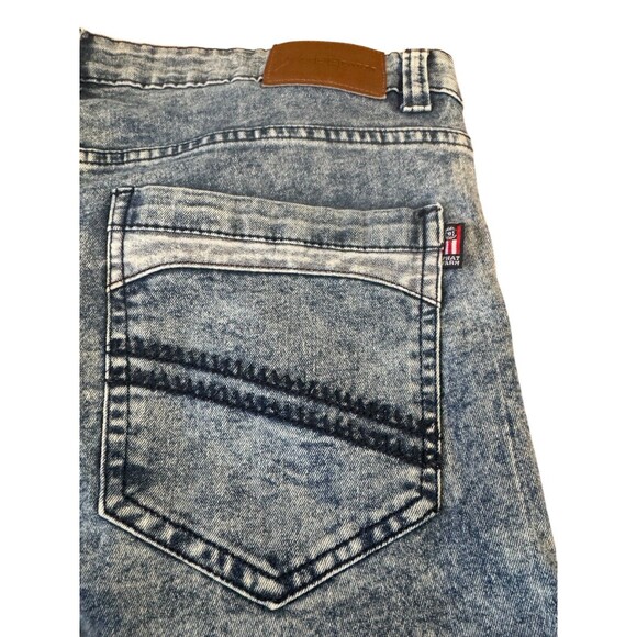 Phat Farm‎ Y2K Jeans Distressed Skinny Stretch Ribbed Hip Hop Street Wear 36x30 - Picture 3 of 13